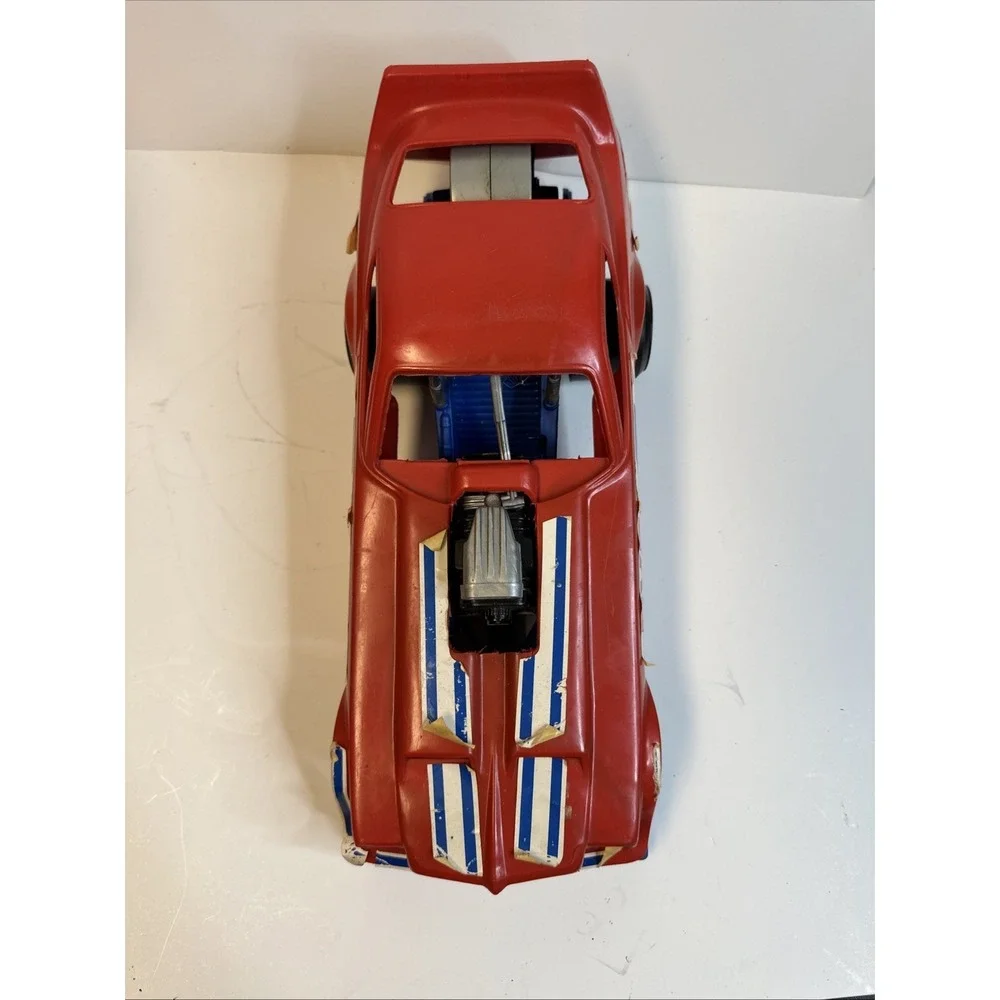 1976 Ideal Evel Knievel Funny Car Firebird Motorcycle Dragster w/ Energizer